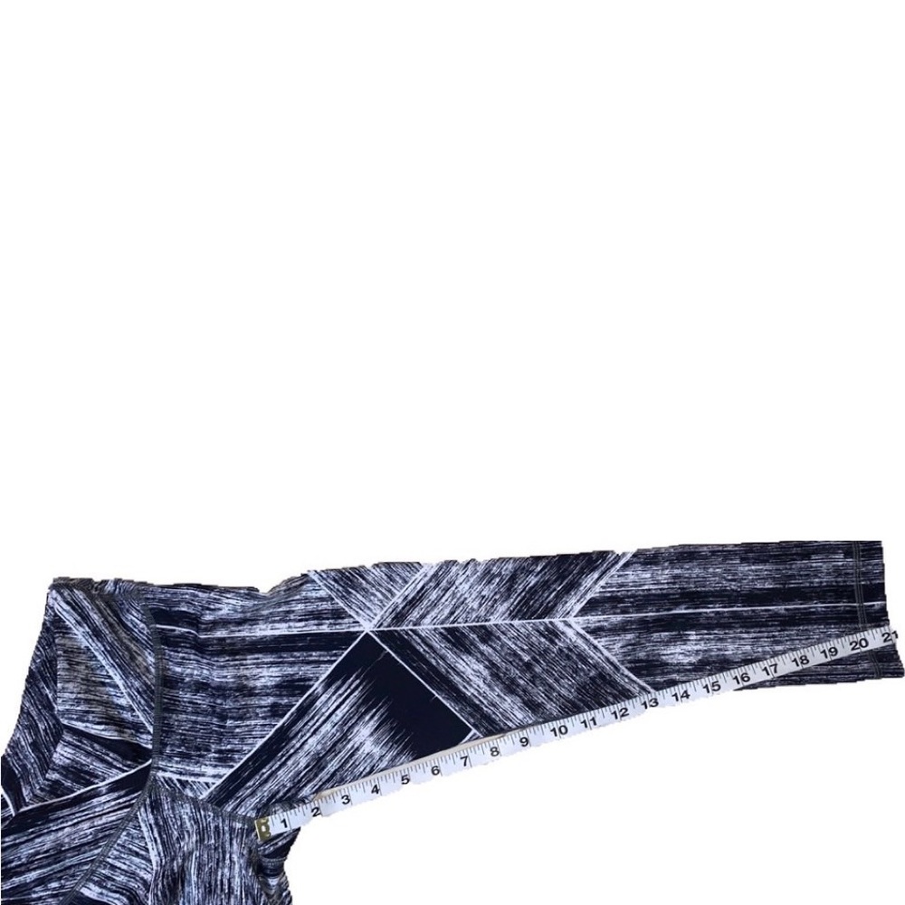 Lululemon Wunder Under Black White Crop Leggings - Picture 7 of 16
